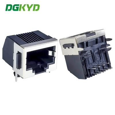 China DGKYD5722E1188GWA1DB3B PCB Socket DIP RJ45 Connector Through hole Solder for sale