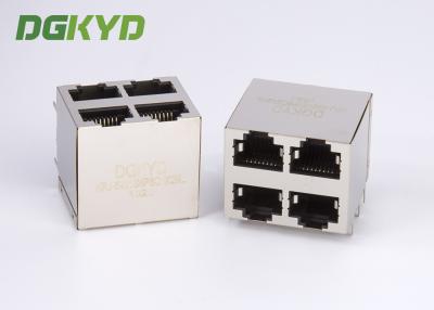 China Krj-5921S8P8C2X2NL Beschermde de Hefboomstapel Mj Assy 8pos 2x2 Cat5 van Ethernet Rj45 Te koop