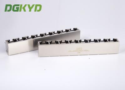 China KRJ-56B8P8C1X8NL 8 contacts 8 position rj45 modular connector 1X8 multiple port for sale