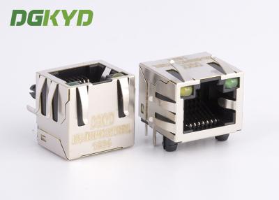 China KRJ - abgeschirmtes Rj45 Jack Verbindungsstück 56S8P8C1X1YGENL Metall ohne Transformator zu verkaufen