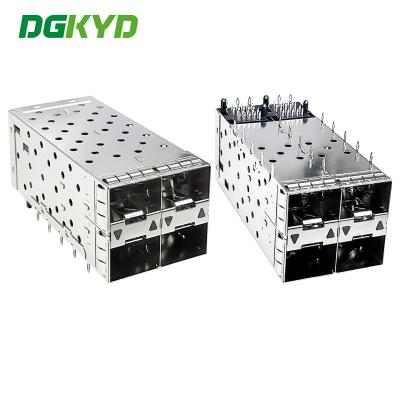 China SFP Shell SFP2x2 Fiber Connector High-temperature LCP Fiber Cage DGKYDSFP2N3B23005B022 for sale