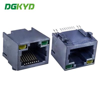 China 56 Single Port Connector RJ45 All Plastic Strip Light Interface Patch Type DGKYD561188JB1A6SB1075 for sale