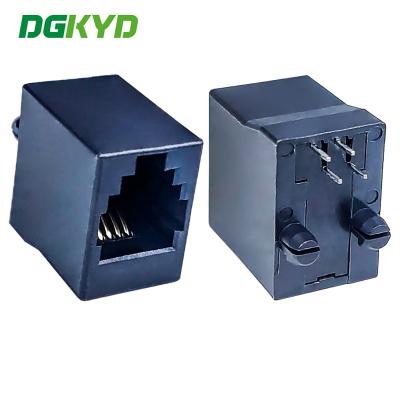 China RJ11 Ethernet-poortconnector 5228 4P4C Oor minder geheel van kunststof DGKYD52281144IWA1DB4078 Te koop