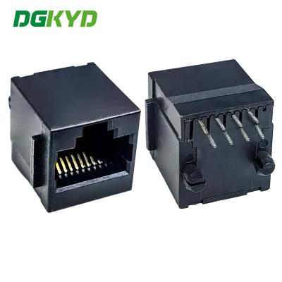 중국 트랜스포머가 없는 RJ45 네트워크 소켓 10P8C, 빛이 없는 DGKYD5228E1118IWA1DB4078 판매용