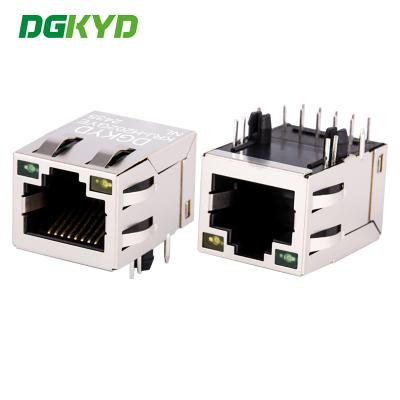 China KRJ-H202GYENL RJ45 With Light / Transformer , Network Interface Ethernet Integrated Gigabit Connector for sale