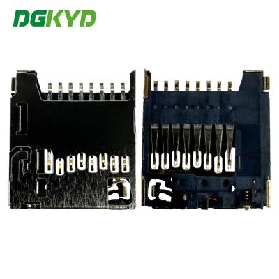 China TF Card Holder PUSH 1.28H 8P Internally Welded Telephone Card Holder DGKYDTF128H8A6A2Y3WSN286 for sale