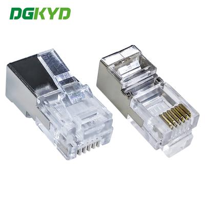 China RJ11 Crystal Head 6P6C Category 5e RJ11 Ethernet Plug DGKYDRJ111166F1A1Y1W041 for sale