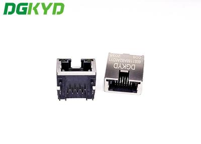 China DGKYD60S1188AB2A6DY1008 60S Single Port TAB UP RJ45 Network Connector With LED for sale