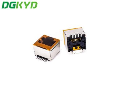 중국 DGKYD52241188GWW5SB4134 SMT 단일 포트 RJ45 커넥터 LED 없이 180도 판매용