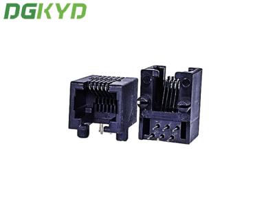 China DGKYD53211166IWA1DY1017 PBT rj45 Jack modular, RJ45 conector de porta única sem LED à venda