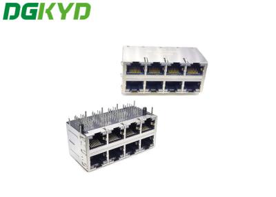 China 2X4 Multi Port Gigabit Integrated Filter RJ45 Network Port Socket for sale