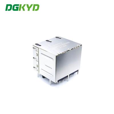 China Netz-Sockel 6U DGKYD22Q042DE3A5D068 des multi Portgigabit-2X2 integrierter des Filter-Rj45 zu verkaufen