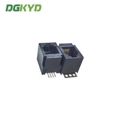 Chine 52D Series Single Port 6P6C RJ11 Jack Black Connector DGKYD52D1144IWW6SB3009 à vendre