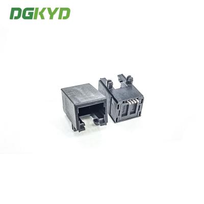 Chine Ports simples RJ11 modulaire Jack 4P4C SMD tout le plastique sans lumière à vendre