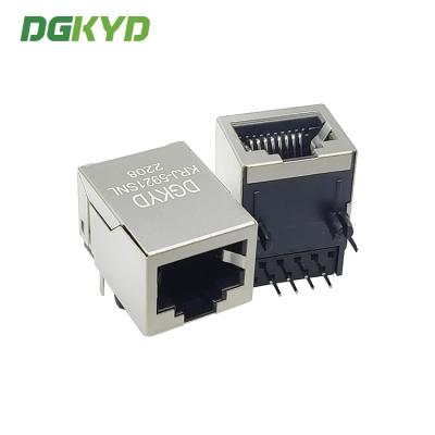 China KRJ-5921SNL 10P8C protegeu o conector RJ45 modular nenhum jóquei do filtro à venda