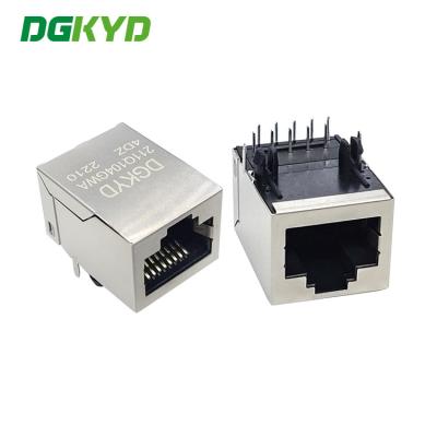 China Ethernet-Steckfassung RJ45 90 Grad 1 Port-einzelne Portverbindungsstücke für Ethernet-Kabel RJ45 modularer Jack zu verkaufen