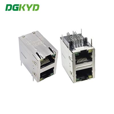 China DGKYD21Q042DB1A4D068-van de contactdoosgigabit van de multi-havenschakelaar 2X1 modulaire de filterrj45 interface 6U Te koop