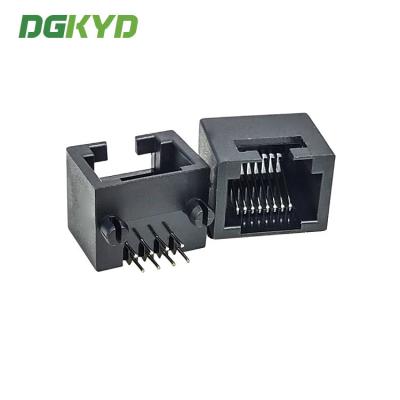 China KRJ-53248P8CNL Grade industrial RJ45 Conector Modular Module Interface Todo plástico sem filtro 8P8C Interface única à venda