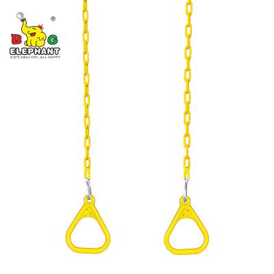 China Contemporary Outdoor Hanging Trapeze Swing With Gym Rings for sale