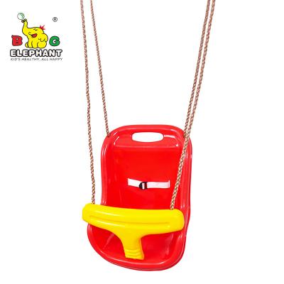 China Outdoor Play Full Assembled Plastic Toddler Swing Chair With Cocking Rope for sale