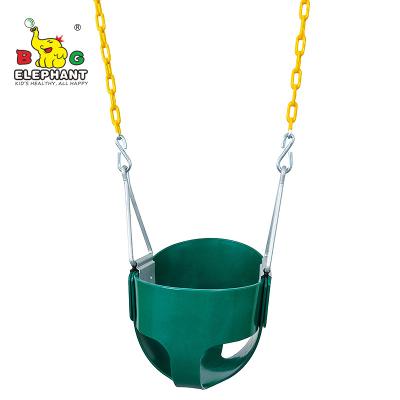 China Contemporary Full Bucket Toddler Swing with Exclusive Chain&Triangle Dip Pinch Protection and Carabiners for Easy Install for sale