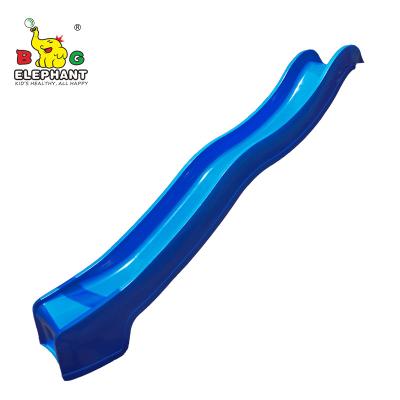 China PE Water Wave Resistant Playground Accessories Single Plastic Slide For Kids for sale