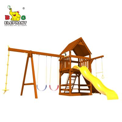 China Outdoor Playground Alice's Dreamhouse - Outdoor Backyard Games Kids Playground Swing Set For Play Center for sale