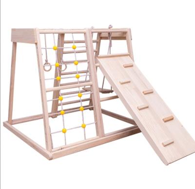 China Wooden Indoor Climbing Frame Toddler Climbing Activity Kid Set For Kids for sale