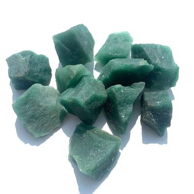 China Wholesale High Quality Natural Green Crystal Rough Aventurine Quartz Gemstone Stones China Raw Healing Stone for sale