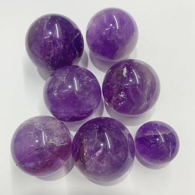 China China Wholesale High Quality Polished Natural Gemstone Healing Crystal Ball Amethyst Sphere For Sale for sale