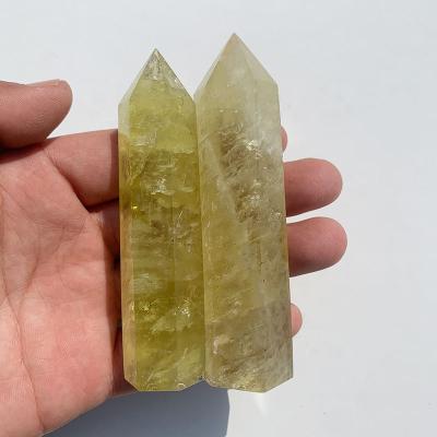 China China Beautiful Crystal Point Wand Healing Natural Citrine Quartz Wholesale Crystal Column for sale