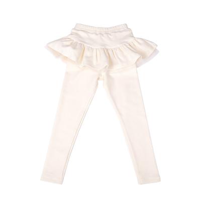 China Fade Proof New Arrival Little Color Girls Legless Leggings With Ruffle Tutu Trims Kids Tights Pants For Kids Girls for sale