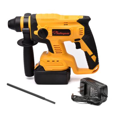 China 6200bpm 750W Power Hammer Drills 21v Electric Hammer Tool Brushless Motor for sale