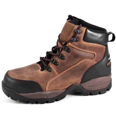 China Nubuck Industrial Heat Resistant Steel Toe Boots Safety Shoes Leather Steel Toe Cap for sale