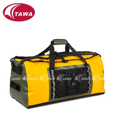 China Durable Durable 500D PVC Tarpaulin Waterproof PVC 500D Duffel Bag 90 Liter PVC Waterproof Bag for sale