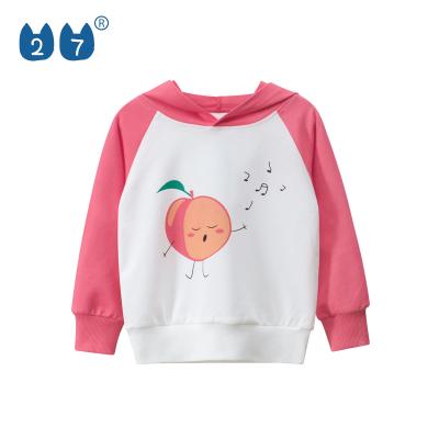 China Autumn Comfortable Girls Pullover Pink Cute Hoodie Fashion QUICK DRY Kids Spring Sweatshirt for sale