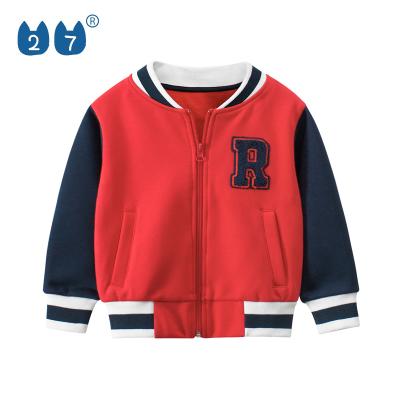 China Breathable Modern Kids Clothes Casual Sports Long Sleeve Coat Fleece Sweatshirt With Zipper for sale