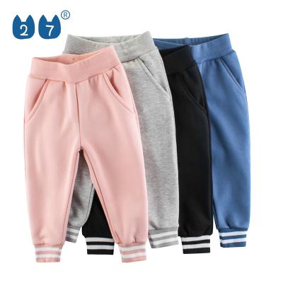 China Anti-pilling children fashion new design casual sports long pants soft comfortable girls pants for sale