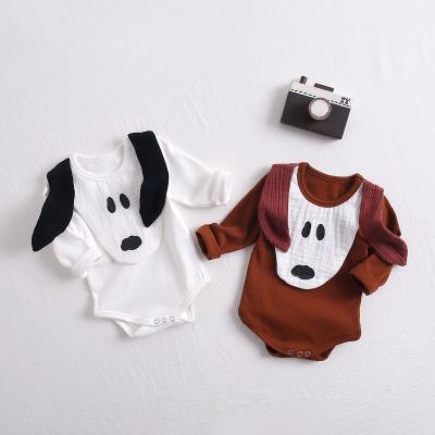 China Europe and America 2020 unisex private baby puppy package fart ha clothing rise unisex clothes united with cotton long sleeve romper clothes for sale