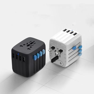 China Mobile Phone All In One Universal Global Travel Adapter Quick Plug 30w US UK EU EU UK Fast Plug Adapter With 4 USB for sale