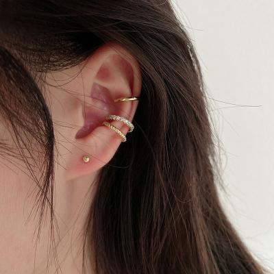 China CLASSIC 2023 Summer New Arrival Christmas Jewelry Gift Exquisite Rhinestone Decor Ear Cuff Earring For Woman Ear for sale