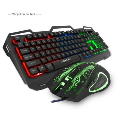 China IMICE KM-690 keyboard suit cable metal backlight keyboard metal suit zu verkaufen