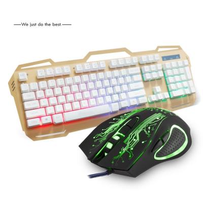 China 2020 Wired USB 3 in 1Mechanical Keyboard Mouse Set KM690 RGB Optical Gaming Headphone Mouse Keyboard Combo for sale