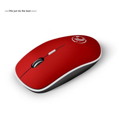 China New Ultra-Thin Mini A2 Wireless Mouse Silent Mute Rechargeable LED Colorful Lights Computer Mouse for sale