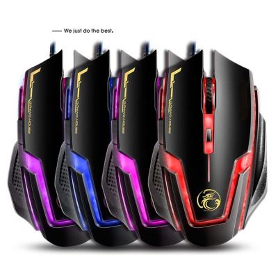 China Private Label 5500 Dpi Led Rgb Wired Optical Pc Gaming Mouse Ergonomic Computer Mouse Te koop