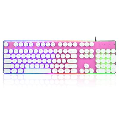 China Fashion design iMICE AK-700 Mechanical Feeling Retro Punk Backlit Gaming Keyboard Te koop