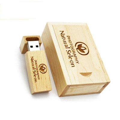 Κίνα China Factory Wholesale USB Wood With Custom Engraving Logo Wooden USB 3.0 Flash Drive With Box προς πώληση