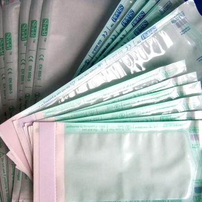 China Disposable Medical Clear Sterilization Pouches Autoclave Sterile Film Paper Pouches, Medical Packaging, Dental Clinics, Beauty Room for sale