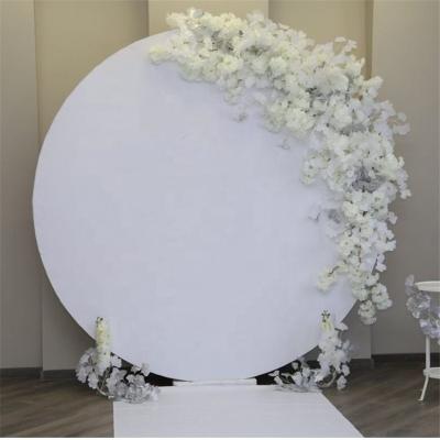 China NAXILAI Durable White Acrylic Round Wall Decoration Acrylic Wedding Backdrop Board Backdrop for sale