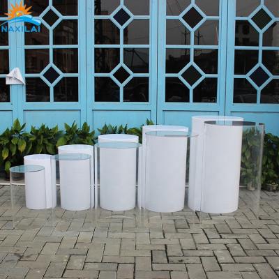 China NAXILAI Durable Acrylic Flower Stand for Wedding Backdrop Stand and Wedding Pedestal Columns for sale